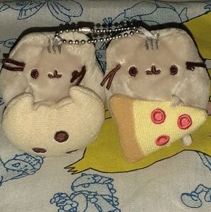 2 Pusheen Plush Keychain Mystery Series 1 Blind Box Pizza & Cookie Toy Charm